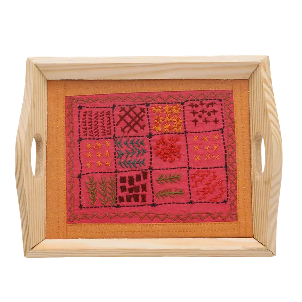 Indha_Hand_Embroidered_Dupion_Silk_Motif_Tray_|_Premium_Pine_Wood_Serving_Tray_|_Handmade_Decorative_Platter_for_Home,_Coffee_Table_&_Festive_Gifting_