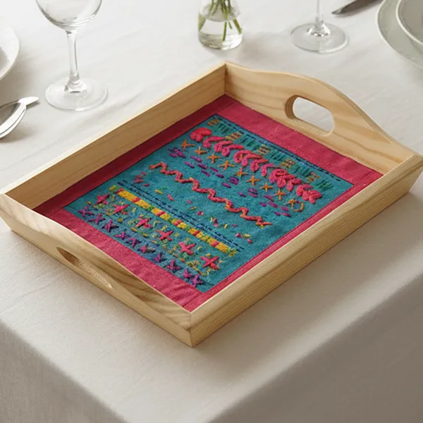 Indha_Hand_Embroidered_Dupion_Silk_Motif_Tray_|_Premium_Pine_Wood_Serving_Tray_|_Handmade_Decorative_Platter_for_Home,_Coffee_Table_&_Festive_Gifting_