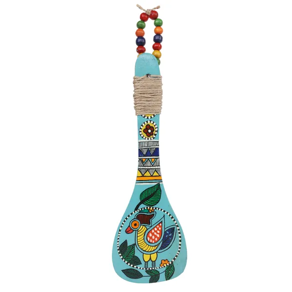 Hand-Painted_Wooden_Spoon_Décor_|_Madhubani-Inspired_Art_|_Beads_&_Jute_Detailing_|_Wooden_Wall_Accent_|_Unique_Souvenir_Gift