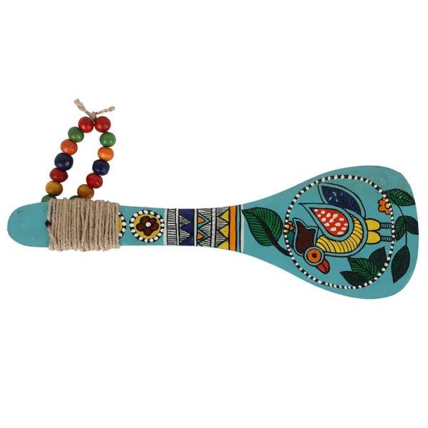 Hand-Painted_Wooden_Spoon_Décor_|_Madhubani-Inspired_Art_|_Beads_&_Jute_Detailing_|_Wooden_Wall_Accent_|_Unique_Souvenir_Gift