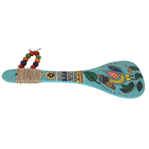 Hand-Painted_Wooden_Spoon_Décor_|_Madhubani-Inspired_Art_|_Beads_&_Jute_Detailing_|_Wooden_Wall_Accent_|_Unique_Souvenir_Gift