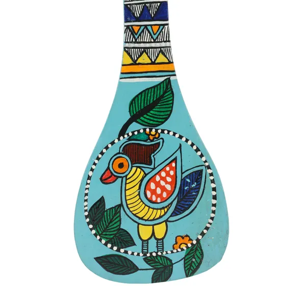 Hand-Painted_Wooden_Spoon_Décor_|_Madhubani-Inspired_Art_|_Beads_&_Jute_Detailing_|_Wooden_Wall_Accent_|_Unique_Souvenir_Gift