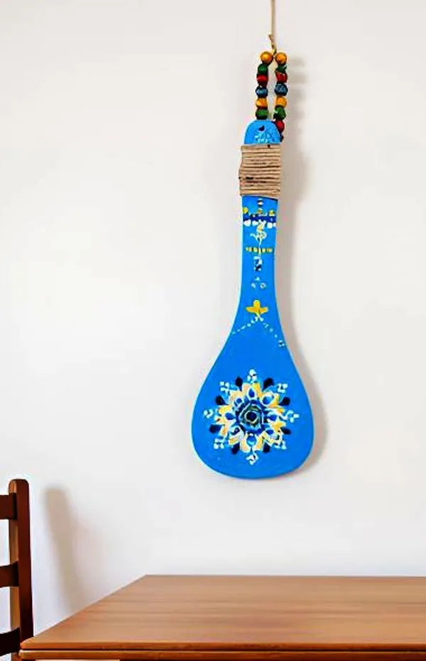 Indha_Hand-Painted_Wooden_Spoon_Décor_|_Rangoli_Motif_|_Beads_&_Jute_Detailing_|_Wooden_Wall_Accent_|_Unique_Souvenir_Gift_(Blue_Rangol)