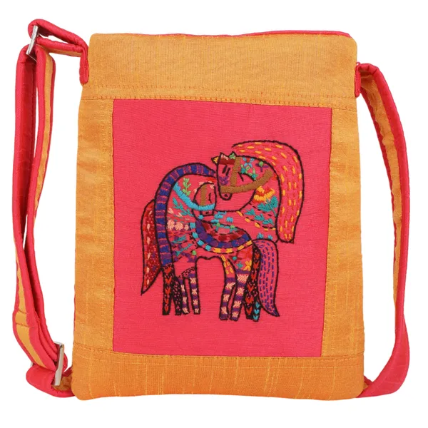 Indha_Handcrafted_Sling_Bag_for_Women_|_Twin_Horses_Hand_Embroidered_Design_|_Handmade_Crossbody_Bag_for_Daily_Use,_Travel_&_Gifting