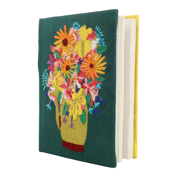 Indha_Handmade_Floral_Pot_Embroidered_Diary_Journal_|_Artistic_Notebook_for_Writing_&_Sketching