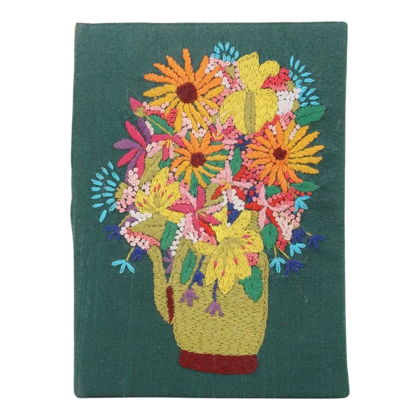 Indha_Handmade_Floral_Pot_Embroidered_Diary_Journal_|_Artistic_Notebook_for_Writing_&_Sketching