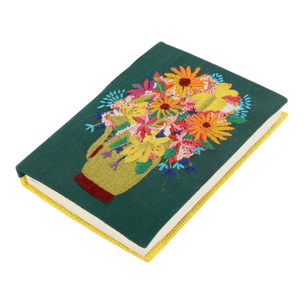 Indha_Handmade_Floral_Pot_Embroidered_Diary_Journal_|_Artistic_Notebook_for_Writing_&_Sketching