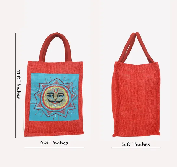 Indha_Handmade_Jute_Bottle_Carry_Bag_|_Colourful_Madhubani_Sun_Embroidered_Gift_Bag