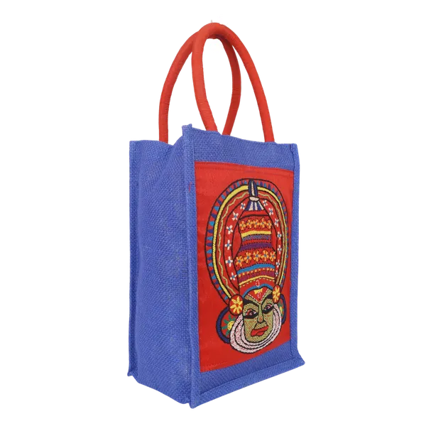 Indha_Jute_Bottle_Bag_with_Kathakali_Face_Hand_Embroidery_|_Handmade_Gift_Bag_for_Employee_&_Festive_Gifting