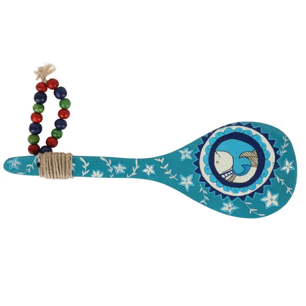 Indha_Madhubani_Hand-Painted_Wooden_Decorative_Spoon_(Fish_Motif)