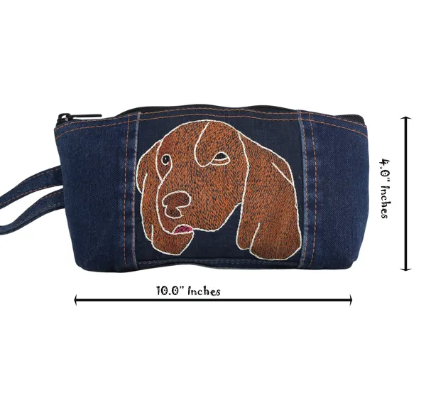 Indha_Premium_Denim_Dog_Embroidered_Zipper_Pouch_–_Cute_Travel_Cosmetic_&_Organizer_Bag_with_Wrist_Strap