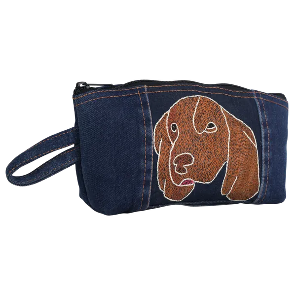 Indha_Premium_Denim_Dog_Embroidered_Zipper_Pouch_–_Cute_Travel_Cosmetic_&_Organizer_Bag_with_Wrist_Strap