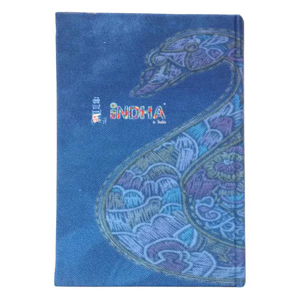 Indha_Saraswati_Wisdom_Diary_–_Handcrafted_Recycled_Paper_Journal_with_Indian_Fusion_Art