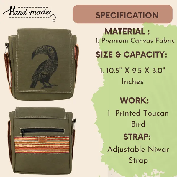 Indha_Zen_Art_Bird_Print_Crossbody_Bag_|_Trendy_Cotton_Canvas_Sling_Bag_for_Everyday_Use