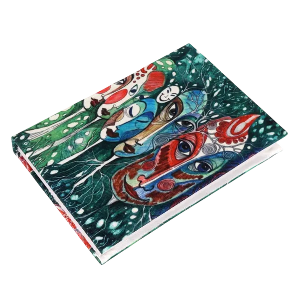Indha_“Faces_of_Many_Stories_&_Emotions”_Diary_–_Handcrafted_Recycled_Paper_Journal_with_Tribal_Fusion_Art