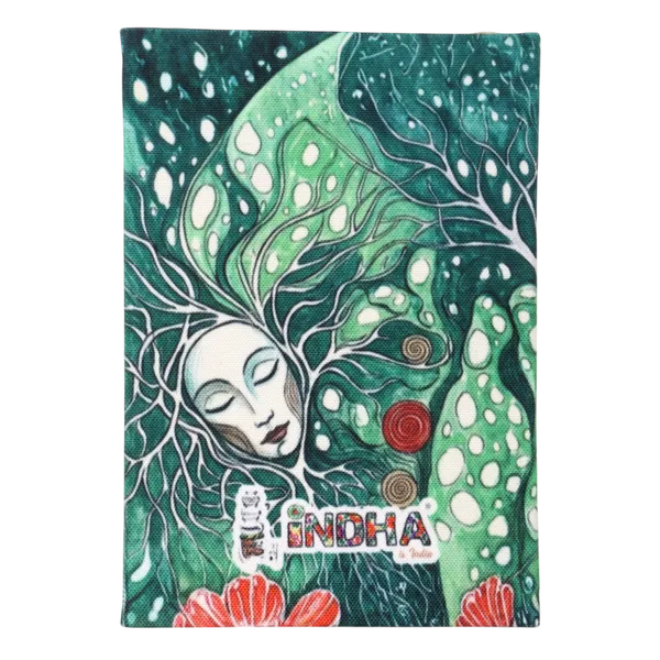 Indha_“Faces_of_Many_Stories_&_Emotions”_Diary_–_Handcrafted_Recycled_Paper_Journal_with_Tribal_Fusion_Art