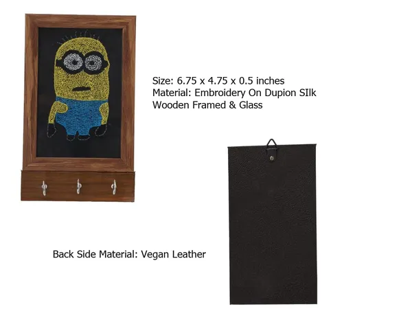 Black_Key_Holder_Hand_Embroidered_Cartoon_Face_Motif