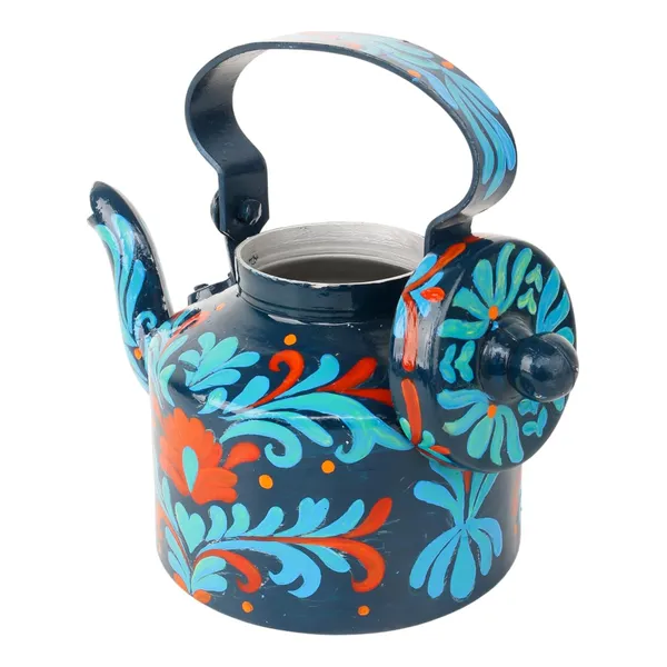 Indha_Hand-Painted_Aluminium_Kettle_�_Floral_Table_D�cor_Showpiece_|_Vintage-Style_Home_Decoration_|_Colourful_Gift_for_Living_Room,_Office_&_Festive_Gifting_|_Handmade_in_India