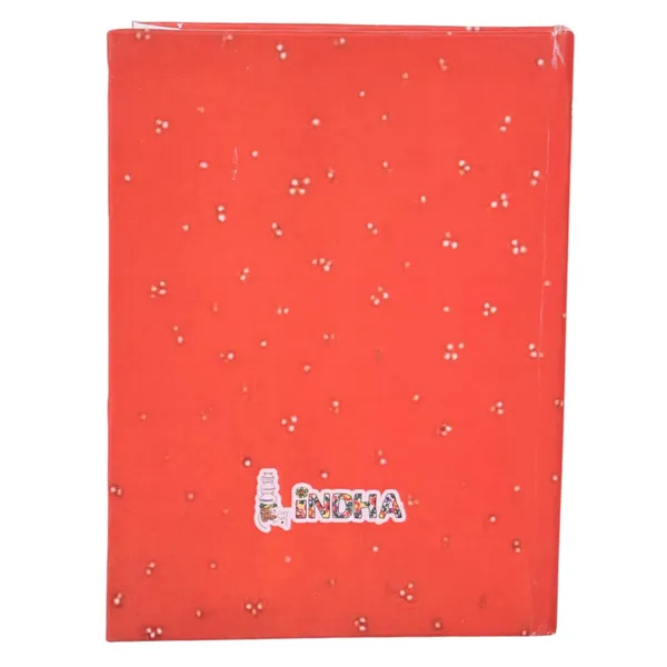 INDHA_Handmade_Recycled_Paper_Pocket_Diary_|_Upcycled_Printed_Motif_Cover_|_Eco-Friendly_Notebook_for_Office,_School_&_Gifting_|_50_Pages_|_3.5_x_5.0_Inches_|_Made_in_India_(Red_Bird_Print)