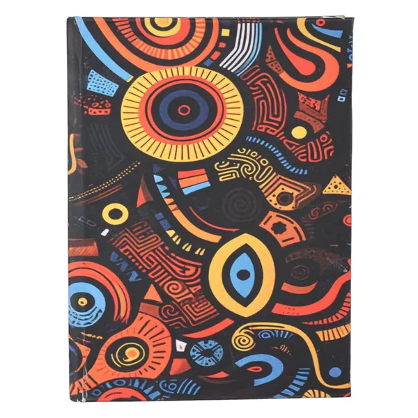 INDHA_Handmade_Recycled_Paper_Pocket_Diary_|_Upcycled_Printed_Motif_Cover_|_Eco-Friendly_Notebook_for_Office,_School_&_Gifting_|_50_Pages_|_3.5_x_5.0_Inches_|_Made_in_India_(Black_Abstrac_Art)