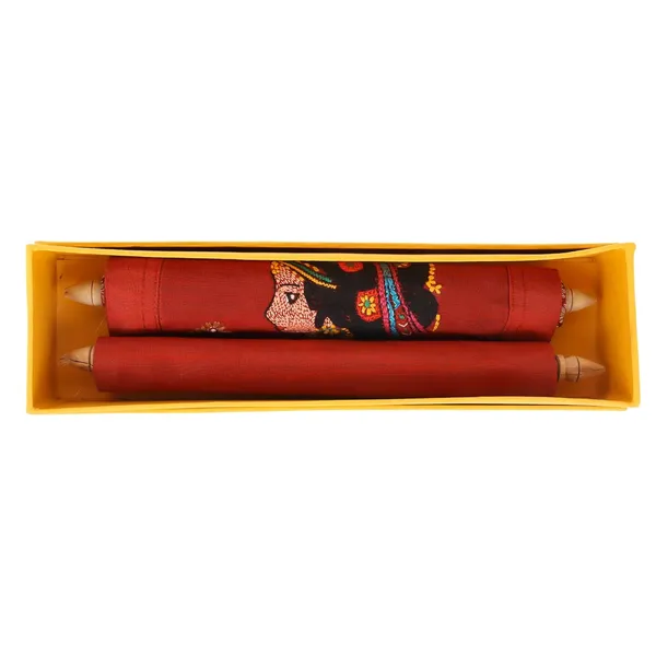 Indha_Hand-Embroidered_Lady_and_Her_Mirror_Portrait_Wall_Scroll_�_Dupion_&_Brocade_Silk_|_Handmade_Wall_D�cor_|_Cultural_Gift_for_Home_&_Office_|_Empowering_Women_Artisans_|_Made_in_India