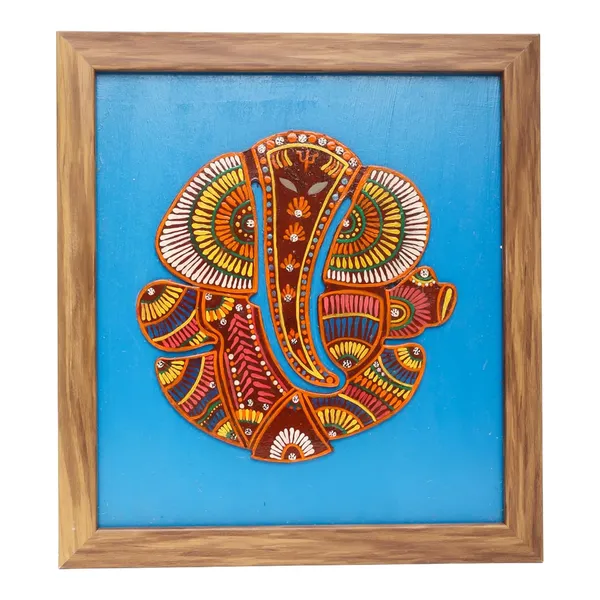 Indha_Wall_Art_�_Handcrafted_Appliqu�_Design_|_Hand-Painted_&_Embroidered_Wall_Hanging_|_Framed_in_Repurposed_Wood_with_Vegan_Leather_Back_|_Eco-Friendly_Handmade_Home_D�cor_(Blue_Ganesha_Print)