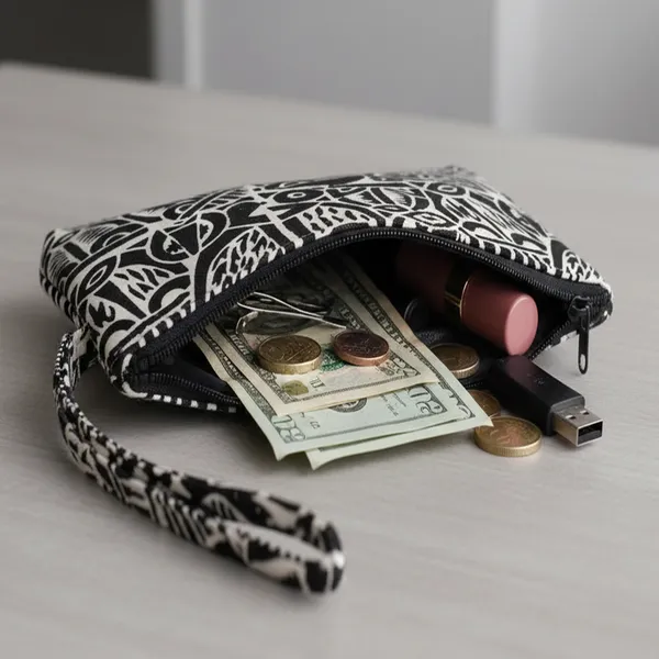 Indha_Handcrafted_Mobile_Case_for_Women_�_Black_&_White_Hand_Block-Printed_Cotton_Wristlet_Pouch_|_Mini_Wallet_with_Mobile_Compartment_|_Slim_Phone_Pouch_for_Cash,_Cards_&_Essentials