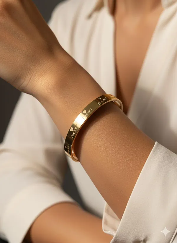Copper_Forever_Engraved_Gold_Cuff_Bangle_With_Heart_Accents