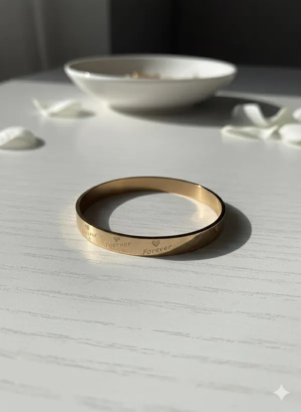 Copper_Forever_Engraved_Gold_Cuff_Bangle_With_Heart_Accents