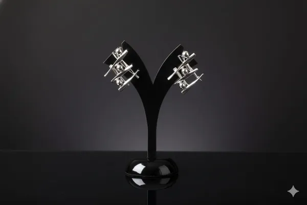 The_Intersection"_Architectural_Crisscross_Statement_Earrings_with_Diamond_Accents