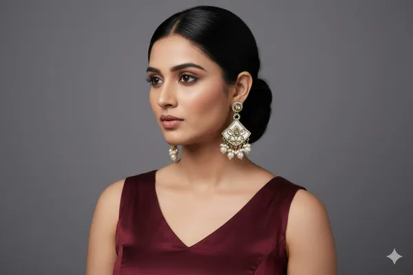 'Royal_Petal'_White_Meenakari_and_Pearl_Drop_Earrings_(or_Enamel_and_Faux_Pearl_Kundan-Style_Danglers)