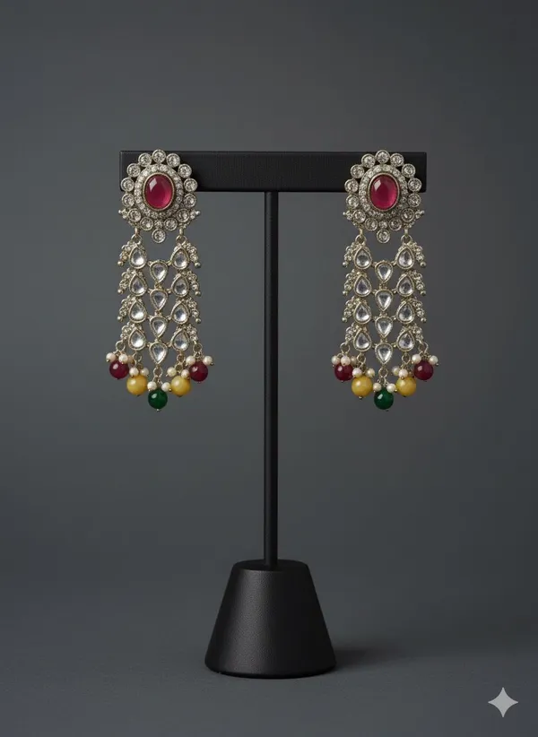 The_'Liquid_Gold'_Crystal_Tassel_Dangle_Earrings