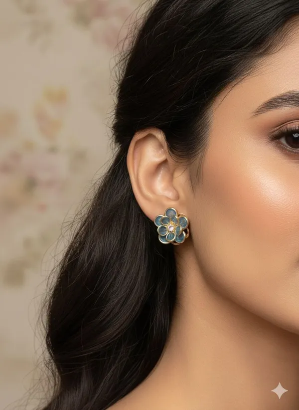 blue_color_petal_flower_studs_unique_trending_style