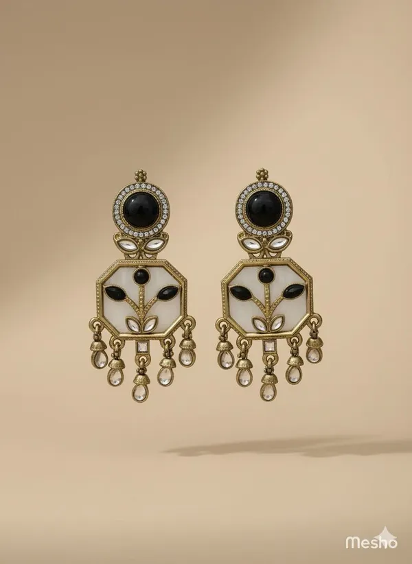 Black_And_White__Bold_Ethnic_Chandelier_Earrings