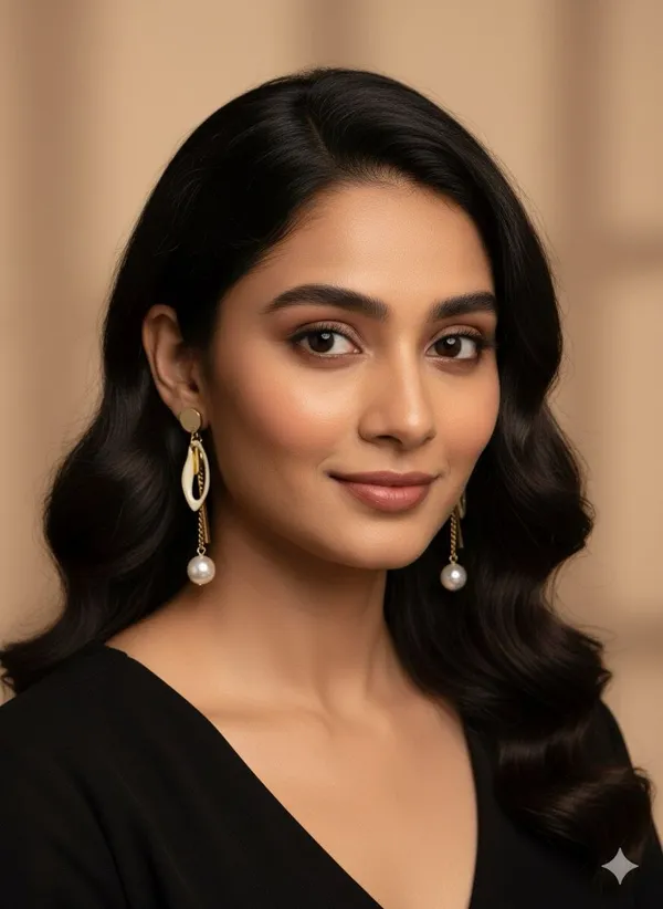 White_Luxury_Rhodium_Platedpearl_Stud_&_Baguette_Cz_Drop_Earrings