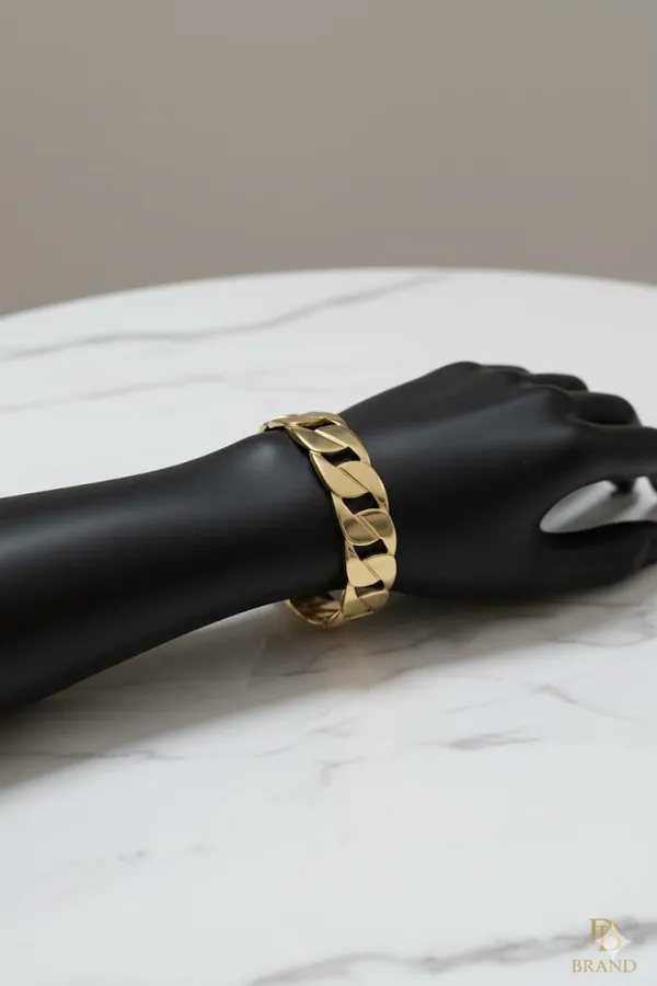 Golden_Plated_Bold_Curb_Chain_Ring_Bracelet_Bangles