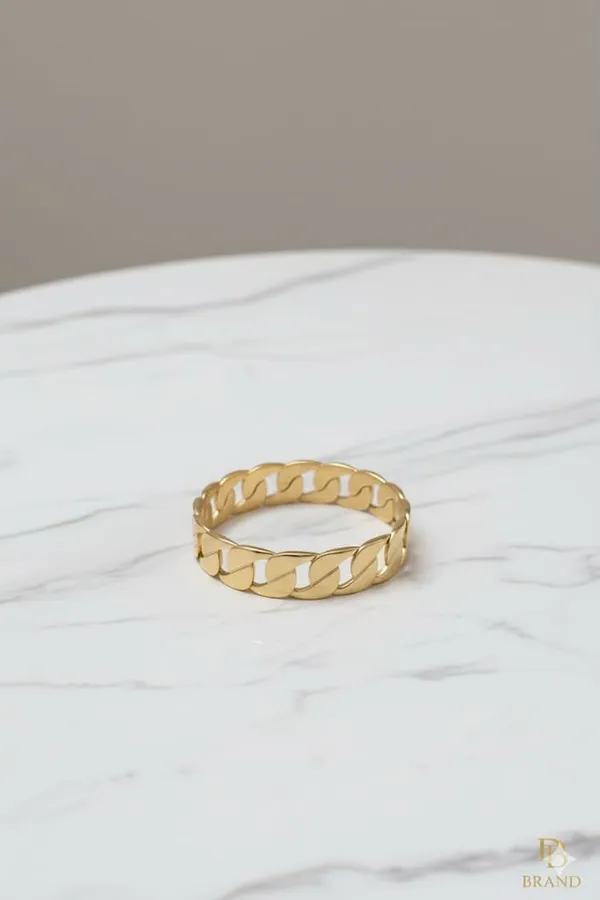 Golden_Plated_Bold_Curb_Chain_Ring_Bracelet_Bangles