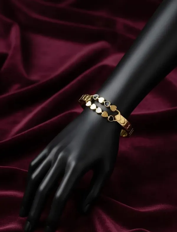 Golden_Romantic_Double_Row_Heart_Bangle_Bracelet