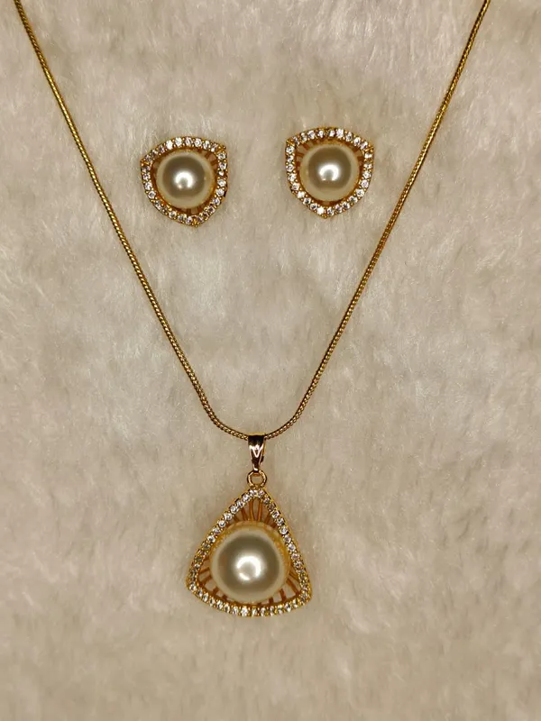 Pink_&_Golden_Gold-Plated_Floral_Earrings_With_Ad_On_Top_&_White_Gold_Plated_Pendant_Set_With_Pearl_In_Center_Matching_Earrings_For_Women_(Pack_Of_2)