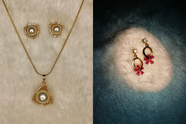Pink_&_Golden_Gold-Plated_Floral_Earrings_With_Ad_On_Top_&_White_Gold_Plated_Pendant_Set_With_Pearl_In_Center_Matching_Earrings_For_Women_(Pack_Of_2)