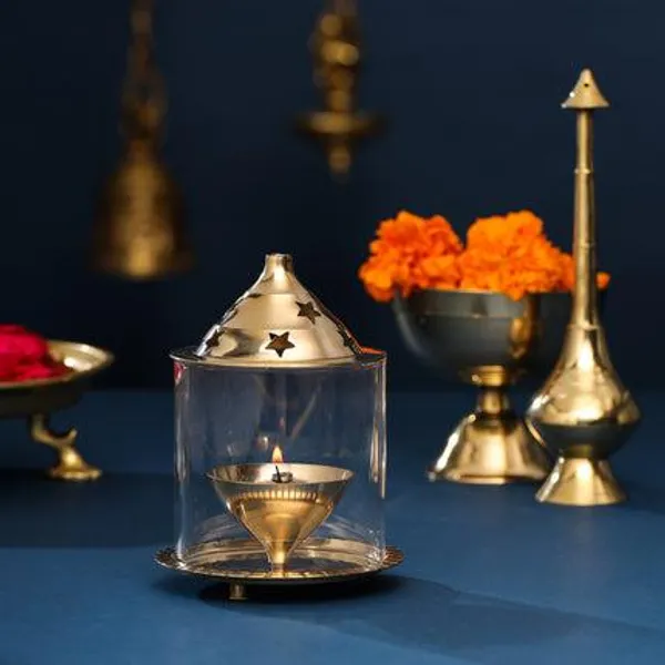 Golden_Brass_Glass_Akhand_Jyoti_Star_Diya