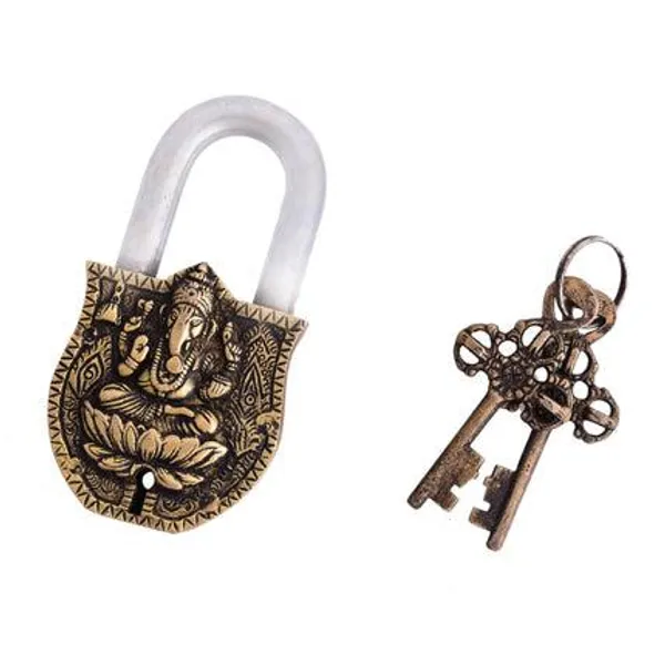 Golden_Brass_Ganesha_Door_Lock_For_Home