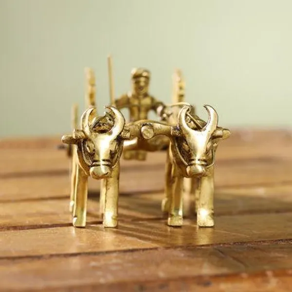 Golden_Brass_Double_Bullock_Cart