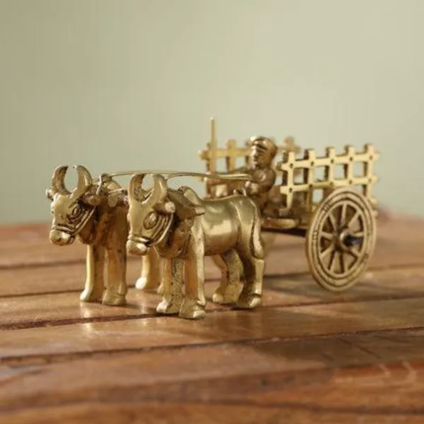 Golden_Brass_Double_Bullock_Cart