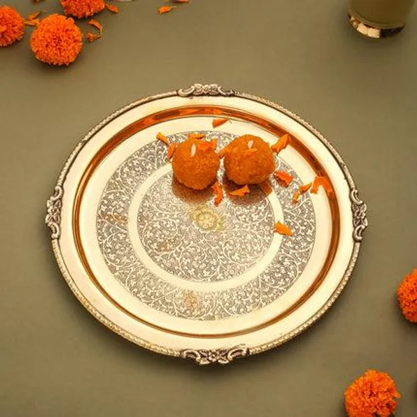 Golden_Brass_Thali_For_Pooja