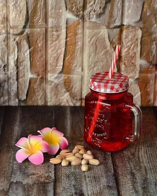 White_Glass_Frosty_Mason_Jar_With_Handle,_Lid_&_Straw_(500_Ml)