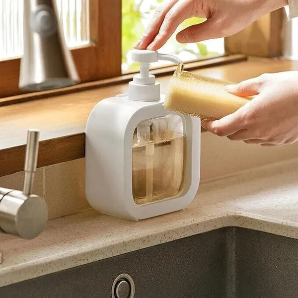 White_Refillable_Hand_Wash_Liquid_Dispenser_(300_Ml_|_12_X_15_X_7_Cm)