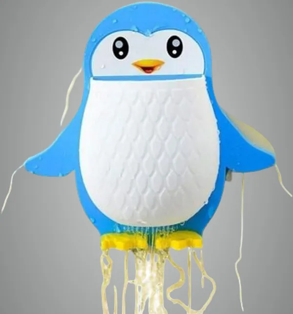 Blue_Plastic_Penguin_Wall_Mount_Tooth_Brush_Holder