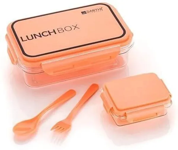 Orange_Plastic_2-Pack_Lunch_Box_Set_(500_Ml)