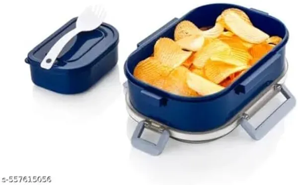 Blue_Plastic_Multi-Compartment_Lunch_Box,_Blue_And_Yellow_(750_Ml)